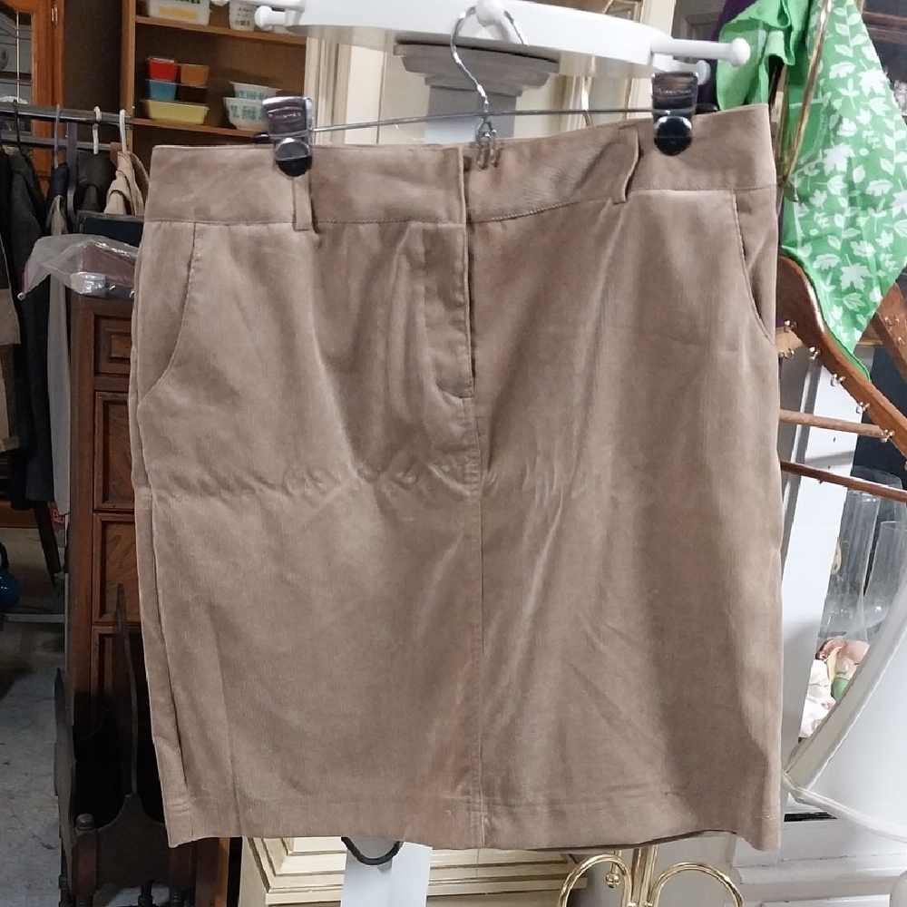 Architect Tan Mini Skirt